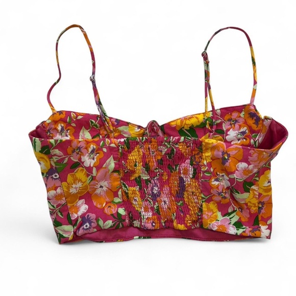 Zara Floral Crop Top - Picture 2 of 3